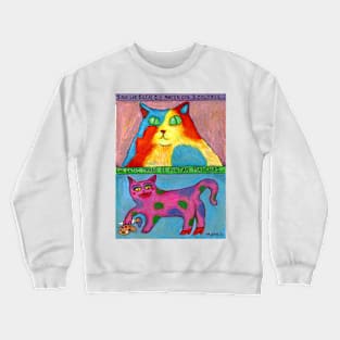 Trans Cat Crewneck Sweatshirt